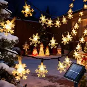 Dripio Solar-Lichterkette 7 m, 50 LEDs, warmweiß, IP65, 8 Modi