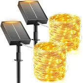 Dripio Solar-Lichterkette 4er-Pack, 15+2 m, 150 LEDs, warmweiß