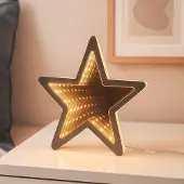 Dripio LED-Stern Infinity, 20 cm, warmweiß, 3D-Tunneleffekt, Timer
