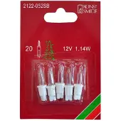 Dripio Reservelampen für Mini-Lichtschnüre, 12V, 1,14W, 5 Stück