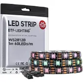 Dripio LED-Streifen WS2812B 1m 60 LEDs/m RGB IP65 schwarz