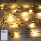Dripio LED-Lichterkette 2 m, 20 LEDs, batteriebetrieben, warmweiß