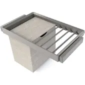 OEM Hosenhalter-Kit 80 cm, Titan, Soft-Close, Vollauszug