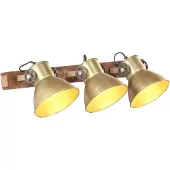 vidaXL Wandlampe Industriestil Messing 65x25 cm E27
