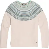 Royal Robbins Westlands Fairisle Crew chalk htr manzanita pt (072) L