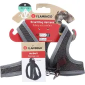 Flamingo Hund Geschirr Step&Go Herbert Dunkelbraun M 35cm 42cm