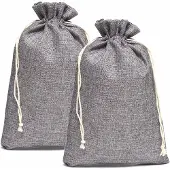 OEM Jutebeutel 30x40 cm, 5 Stück, grau, für Adventskalender