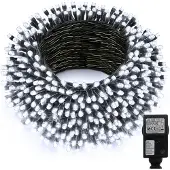 Dripio LED-Lichterkette 20 m, 200 LEDs, 8 Modi, Timer, IP44, weiß