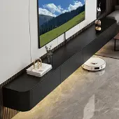 Sonstiges TV Schrank hängend Schwarz Holz 300cm