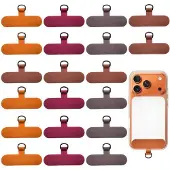 OEM 20 Telefonband-Ersatzpatches, 5 Gelb, Bordeaux, Braun, für Handyhüllen