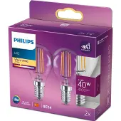 Philips 4,5W - E14 - 2700K - 470 lumen 2er-Set
