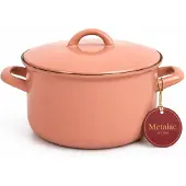 Metalac Bratpfanne 2,75l mit Deckel Moka Metalacemail, 20cm, 2,75l
