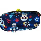 CoolPack Federmäppchen dunkelblau mit Blumenmuster