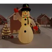 vidaXL Aufblasbarer Schneemann mit LEDs 120 cm