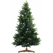 Zelsius Künstlicher Weihnachtsbaum 220 cm, Tannenbaum künstlich mit Holzständer, Naturgetreu