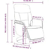 vidaXL Massagesessel mit Fußteil Dunkelgrün Samt