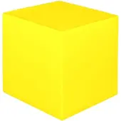 OEM Polyethylen-Würfel 25x25x25 cm, gelb, waschbar, für drinnen & draußen
