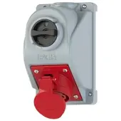 Pce 960614501 CEE-Wandsteckdose COMBO-POL 16A 4p 6h IP44