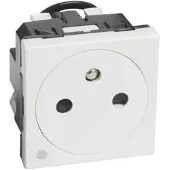 Legrand 278112L Mosaic Steckdose F/B Std antibakt beleuchtet erhöhter Berührungsschutz Farbe: AL