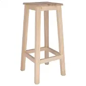 Dripio Kiefernholz-Hocker, Höhe 74 cm, unlackiert, robust