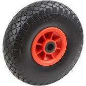 Dripio Sackkarrenrad Ø 260 mm, PVC-Felge, 100 kg, Vollgummi
