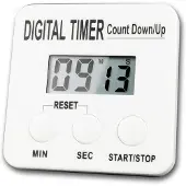 Dripio Digitaler Küchenwecker Countdown/Countup, 99 Min., LCD, Weiß
