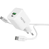 EPICO GaN 20W adaptér EA20 s 1,2 m USB-C kabelem