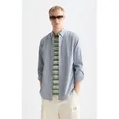 Scotch & Soda Yarndyed Dobby Regularfit Shirt Navy Größe: S | Casual hemden Outlet | Herren | Blau