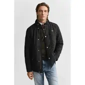 Gant Steppjacke , Herren, Gr. XL, schwarz, Web, Obermaterial: 100% Polyester, unifarben, regular fit hüftbedeckend, 1-Knopf-Manschette mit Schlitz, Jacken Steppjacke, mit Stehkragen