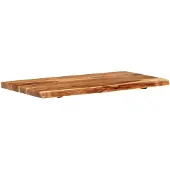 Syfax Badezimmer-Waschtischplatte Massivholz Akazie 100x52x3,8 cm