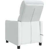 vidaXL Massage Relaxsessel Weiß Polyester