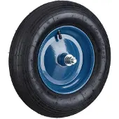 Dripio Schubkarrenrad 4.80/4.00-8 mit Achse, Luftreifen, 39 cm