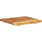 Syfax Badezimmer-Waschtischplatte Massivholz Akazie 58x52x3,8 cm