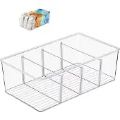 Merkloos Kühlschrank-Organizer mit 4 Fächern – Stapelbare Aufbewahrungsboxen