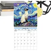 Merkloos Wandkalender 2027 – Katzenmotiv, 12 Monate