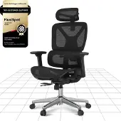 Merkloos Bürostuhl Ergonomischer Schreibtischstuhl - Mesh-Rückenlehne - Höhenverstellbar - Drehbar