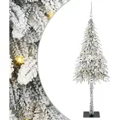 vidaXL Weihnachtsbaum Weiß 150 cm PE und Stahl