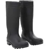 vidaXL Gummistiefel Schwarz Größe 40 PVC