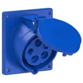 Pce 425-9ttf9 CEE-Anbausteckdose schräg (92x100mm) 32A 5p 9h IP44/IP54 TT 4259ttf9