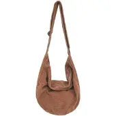 Merkloos Damen Schultertasche aus Baumwolle mit großem Fassungsvermögen