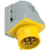 Pce 517-4v CEE-Wandgerätestecker 16A 7p 4h IP44/IP54 5174v