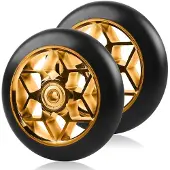 Merkloos Set mit 2 Trick-Scooter-Rädern, 110 mm, mit ABEC-9-Lagern
