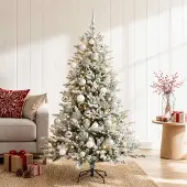 Syfax Künstlicher Weihnachtsbaum mit Weihnachtskugel 150 cm 150 LEDs