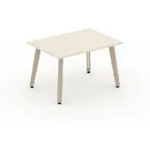 AEA Wohnzimmertisch Couchtisch Holz Nachbildung mit Metallgestell Modern