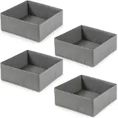 Merkloos Set aus 4 zusammenklappbaren Aufbewahrungsboxen für Kleidung