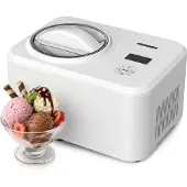 Heinner HICM-150WHYG, Kompressor Eismaschine, 1,5 l, 1 Becken, Weiß, LED, Tasten