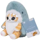 Jazwares Mofusand – Premium-Plüsch-Haifisch, 20 cm