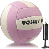 Merkloos Offizieller Volleyball der Größe 5, weich, mit Pumpe
