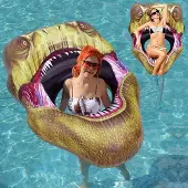 Markenlos Luftmatratze Tyrannosaurus Rex - Wasser-Hängematte für Erwachsene