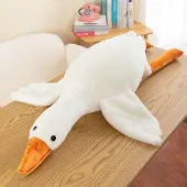 Merkloos 90 cm großes, plüschiges Entenspielzeug, XXL